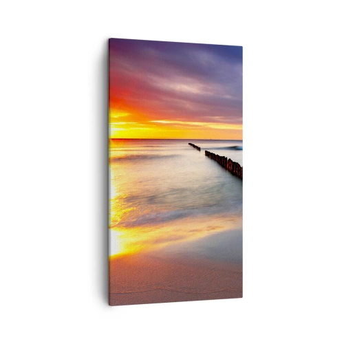 Bild auf Leinwand - Leinwandbild - Lausche der Stille - 45x80 cm