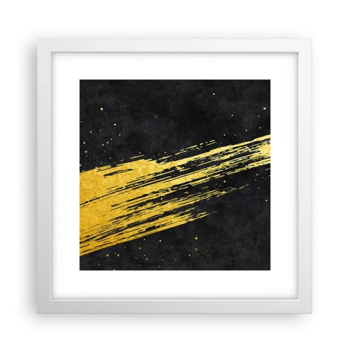 Poster in einem weißen Rahmen - Sprung in den Hyperraum - 30x30 cm