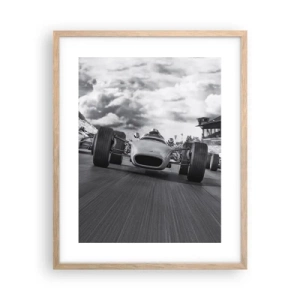 Poster in einem Rahmen aus heller Eiche - Power ist da! - 40x50 cm