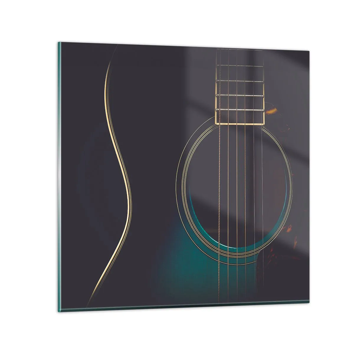 Glasbild - Bild auf glas - Einen Moment bevor es ertönt - 40x40 cm