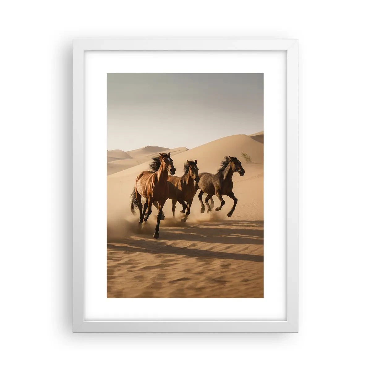 Poster in einem weißen Rahmen - Frei wie der Wind - 30x40 cm