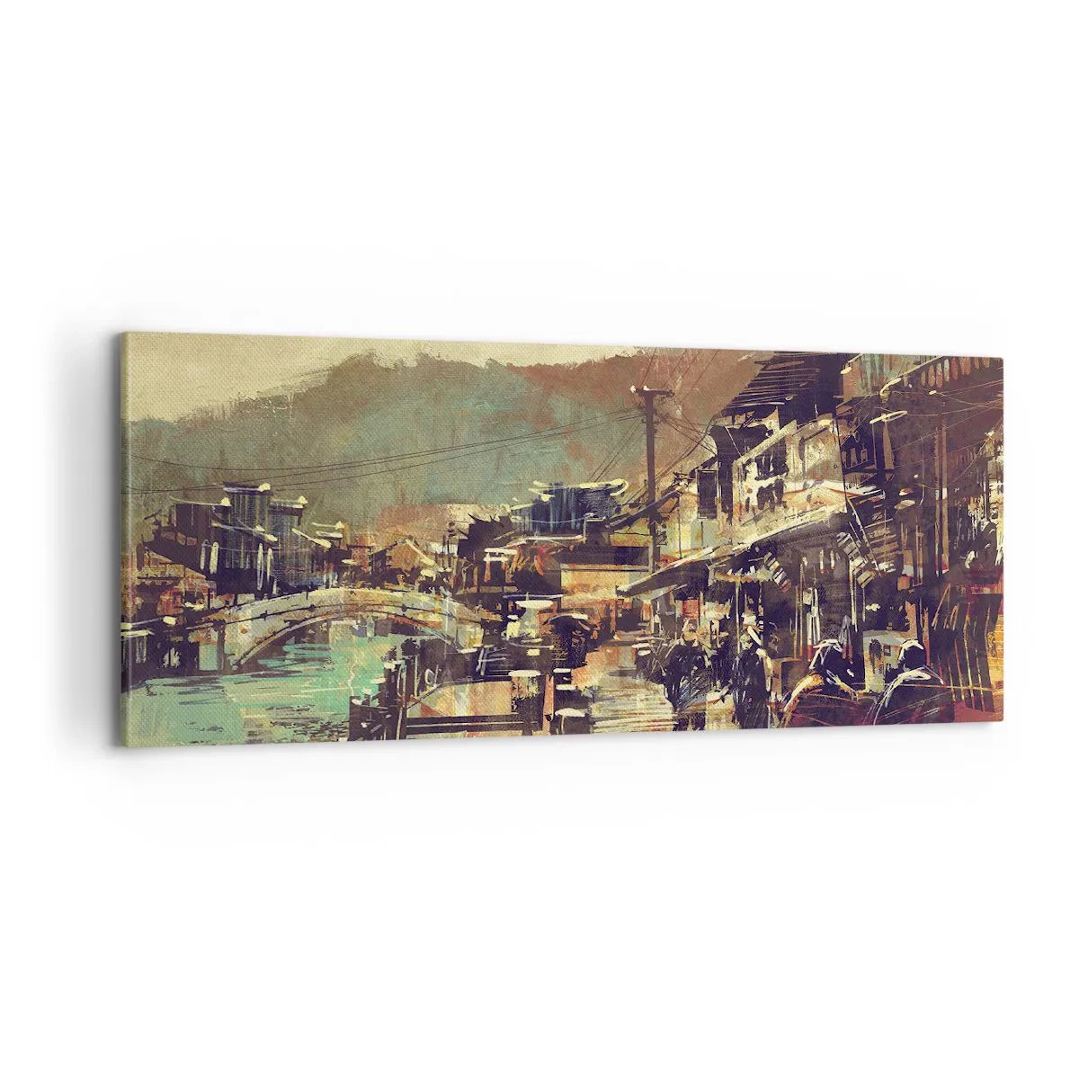 Bild auf Leinwand - Leinwandbild - Das Leben als Reichtum an Grau - 100x40 cm