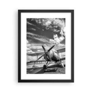 Poster in einem schwarzem Rahmen - Ich kann es kaum erwarten! - 30x40 cm