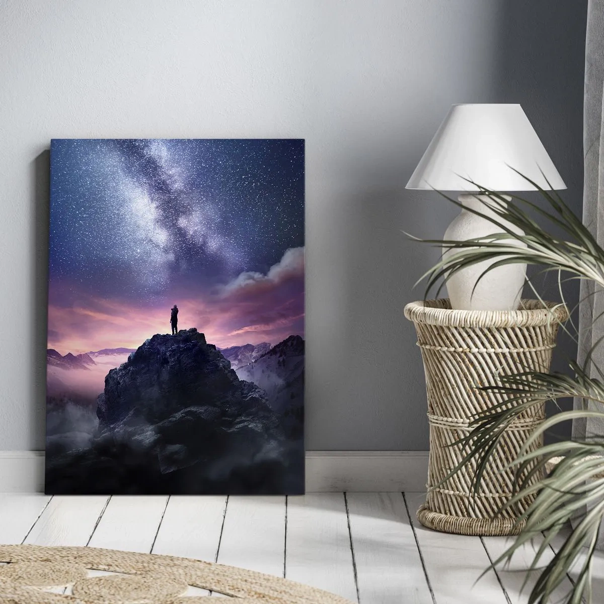 Bild auf Leinwand - Leinwandbild - Und er fühlte das Leben - 80x120 cm