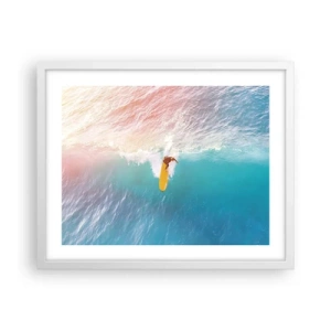 Poster in einem weißen Rahmen - Der Ozeanreiter - 50x40 cm