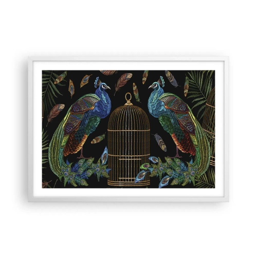 Poster in einem weißen Rahmen - In königlichen Gewändern - 70x50 cm