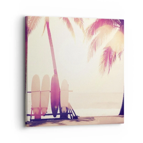 Bild auf Leinwand - Leinwandbild - Es wird ein toller Tag - 30x30 cm