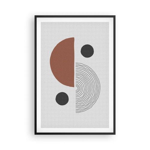 Poster in einem schwarzem Rahmen - Perfektion des Rades - 61x91 cm