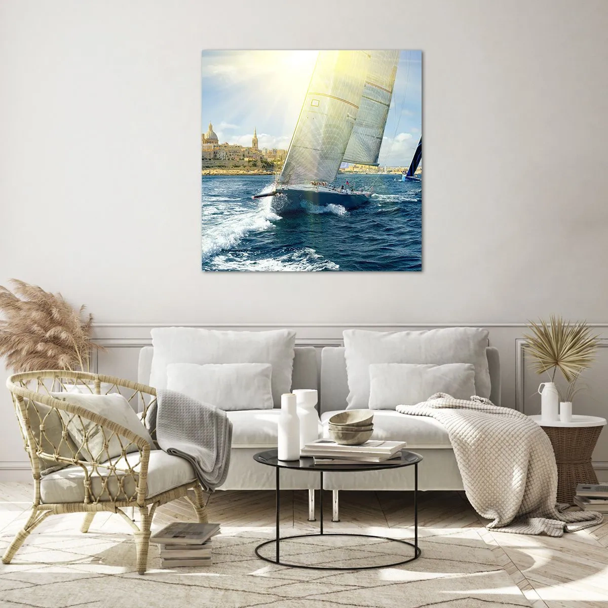 Glasbild - Bild auf glas - Es ist Zeit die Stadt zu verlassen - 70x70 cm