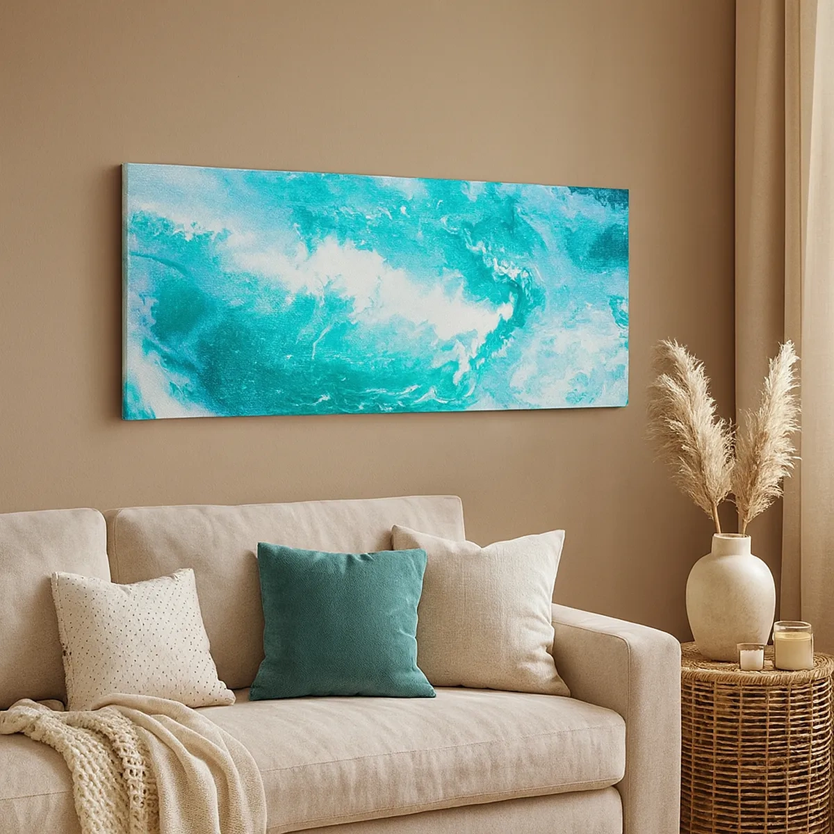 Bild auf Leinwand - Leinwandbild - Im Kern des Elements - 30x30 cm