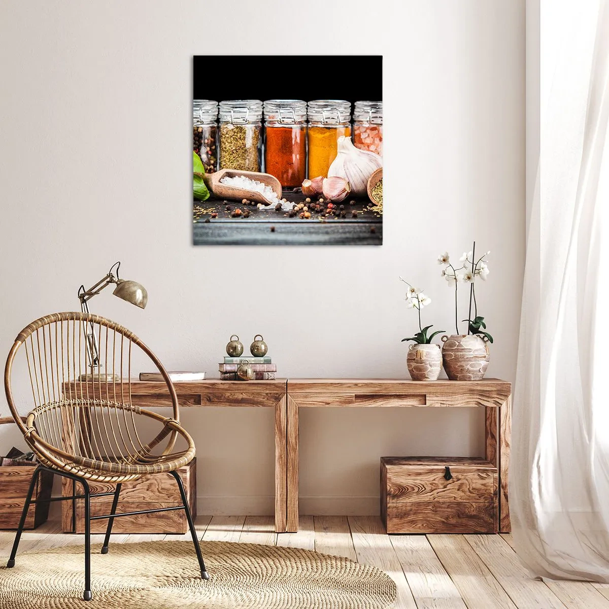 Bild auf Leinwand - Leinwandbild - Für einen Geschmack des Lebens - 70x70 cm