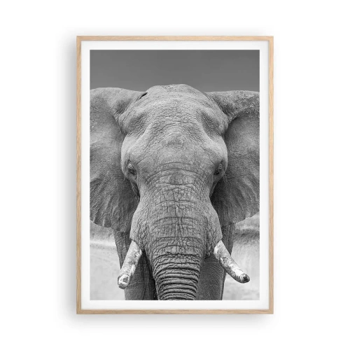 Poster in einem Rahmen aus heller Eiche - Willkommen in meiner Welt - 70x100 cm