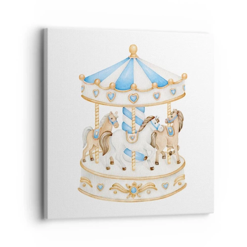 Bild auf Leinwand - Leinwandbild - Süße Kindheit - 30x30 cm