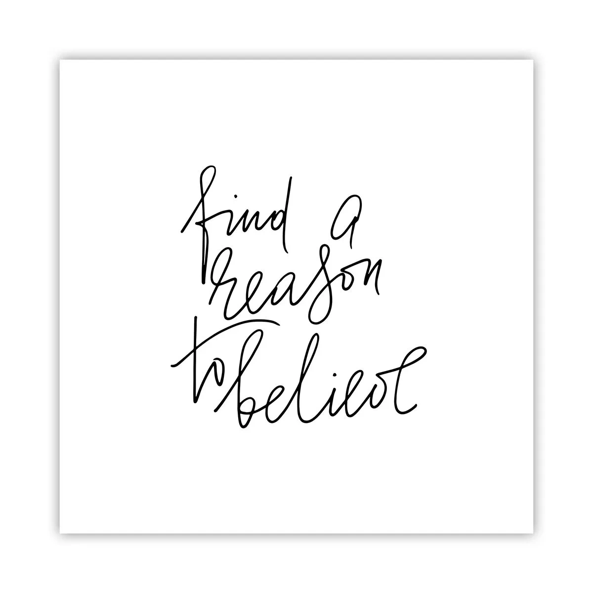 Poster - Es ist möglich - 30x30 cm