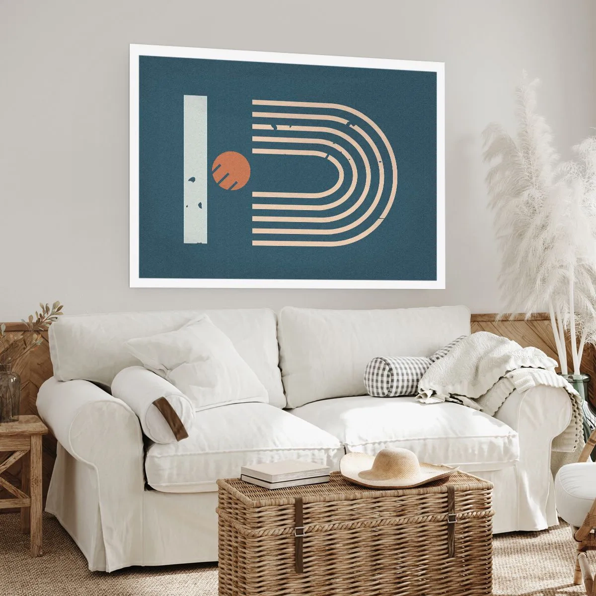 Poster - Geometrie auf dem Granatapfel - 70x50 cm