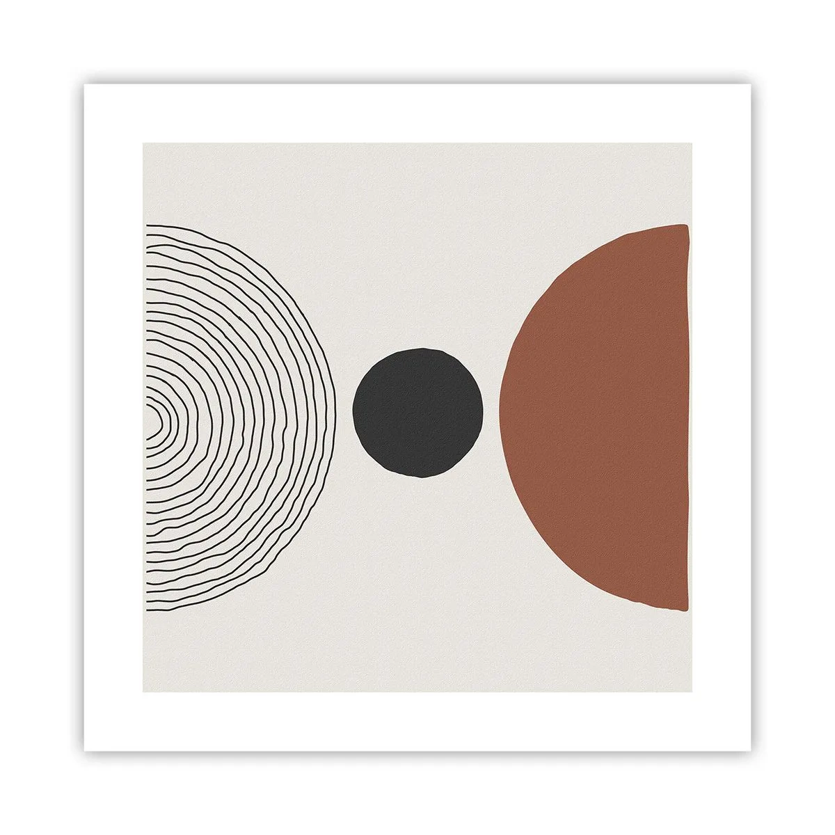 Poster - Das Zentrum der Aufmerksamkeit - 40x40 cm