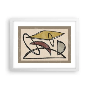 Poster in einem weißen Rahmen - Vertikale und Horizontale - 40x30 cm
