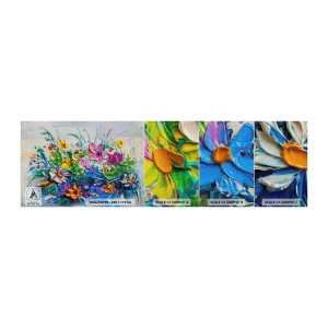 Fototapeten Muster Premium Canvas - Überhaupt kein Stillleben - Blumen, Blumenstrauß, Garten - 100x30 cm
