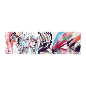 Fototapeten Muster Premium Canvas - Unbeschwerter Witz der Natur - Abstraktion, Rippen, Grafik - 100x30 cm