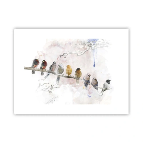 Poster - Geflügeltes Treffen - 40x30 cm