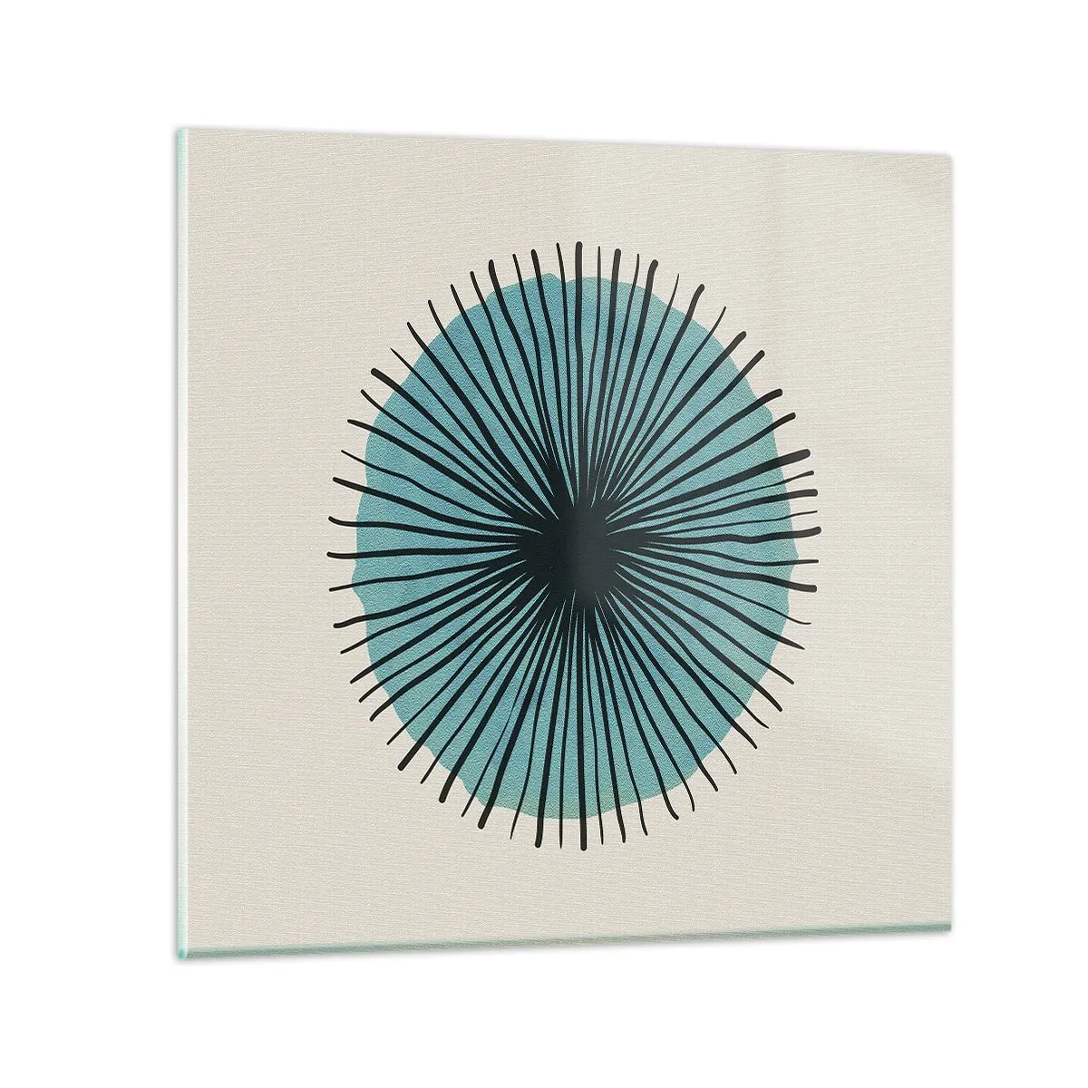 Glasbild - Bild auf glas - Strahlend im Blau - 60x60 cm