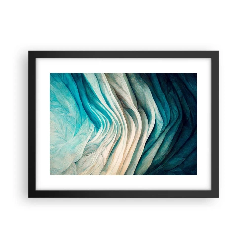 Poster in einem schwarzem Rahmen - Blaue Unersättlichkeit - 40x30 cm