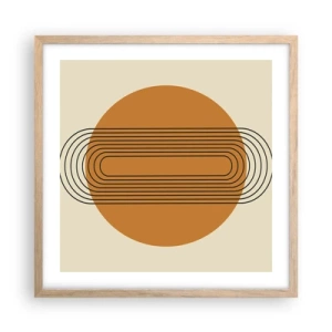 Poster in einem Rahmen aus heller Eiche - Perfekter Plan - 50x50 cm