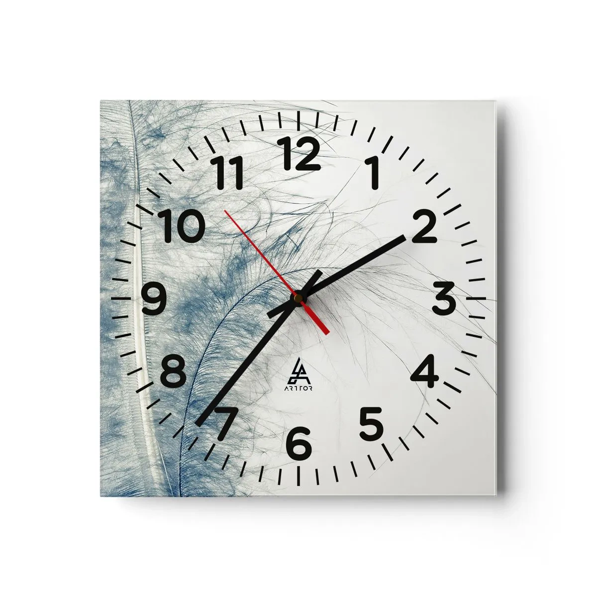 Wanduhr - Glasuhr - Flüstern der Natur - 30x30 cm