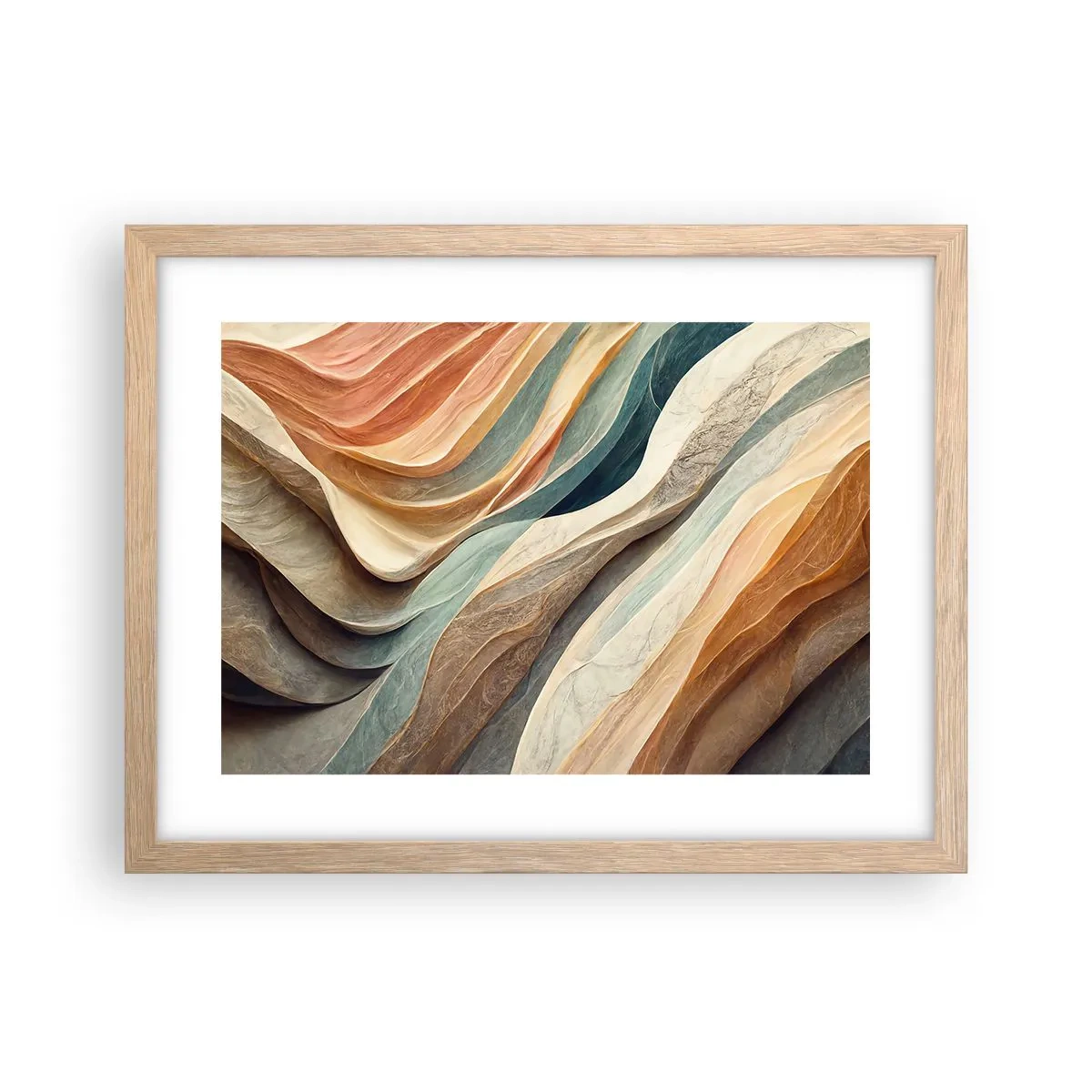 Poster in einem Rahmen aus heller Eiche - Moment vor der Veränderung - 40x30 cm