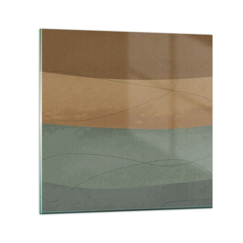 Glasbild - Bild auf glas - Horizontale Komposition - 70x70 cm