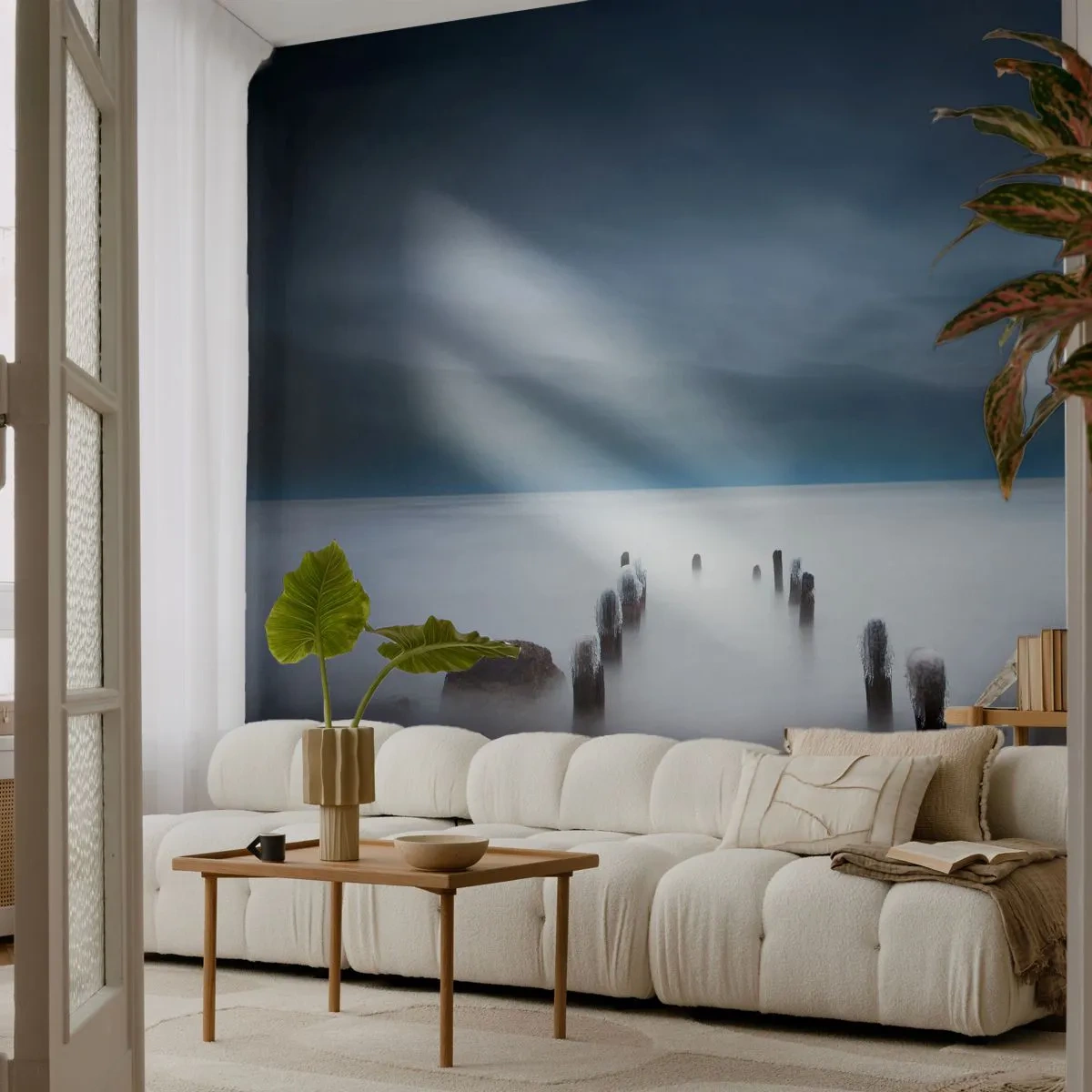 Selbstklebende Fototapete Deluxe Sticker - Nachdenklicher See - Landschaft, Meer, See - 200x140 cm