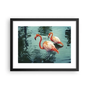 Poster in einem schwarzem Rahmen - Wir sind jetzt in Mode - 40x30 cm