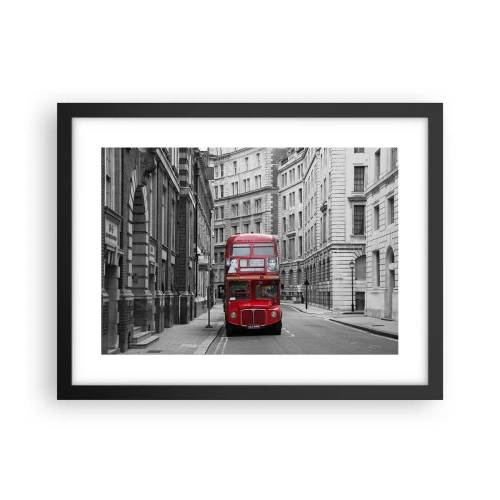 Poster in einem schwarzem Rahmen - Der Alltag muss nicht grau sein - 40x30 cm