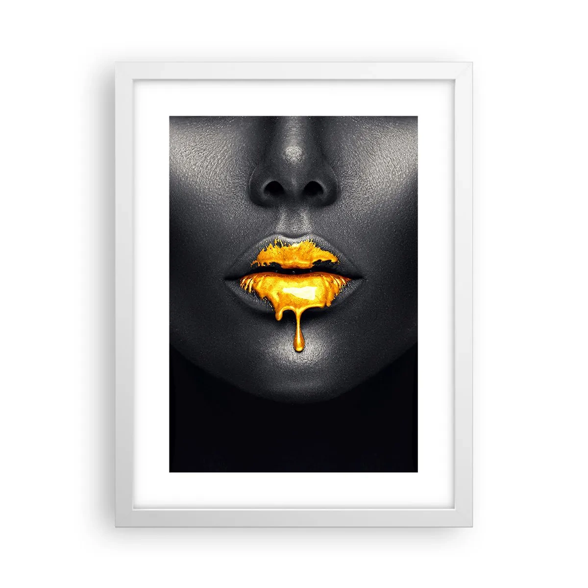 Poster in einem weißen Rahmen - Goldmaul - 30x40 cm