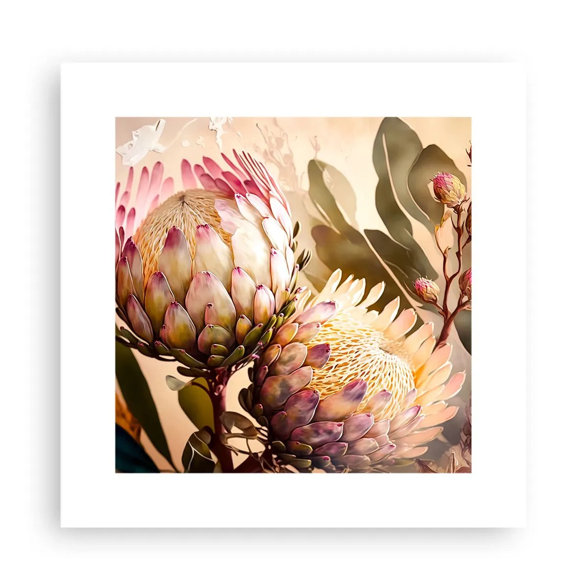 Poster - Zärtlich umarmt - 30x30 cm