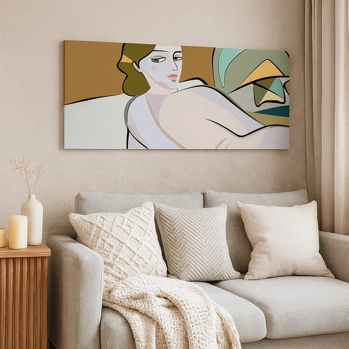 Bild auf Leinwand - Leinwandbild - Intimes Porträt - 30x30 cm