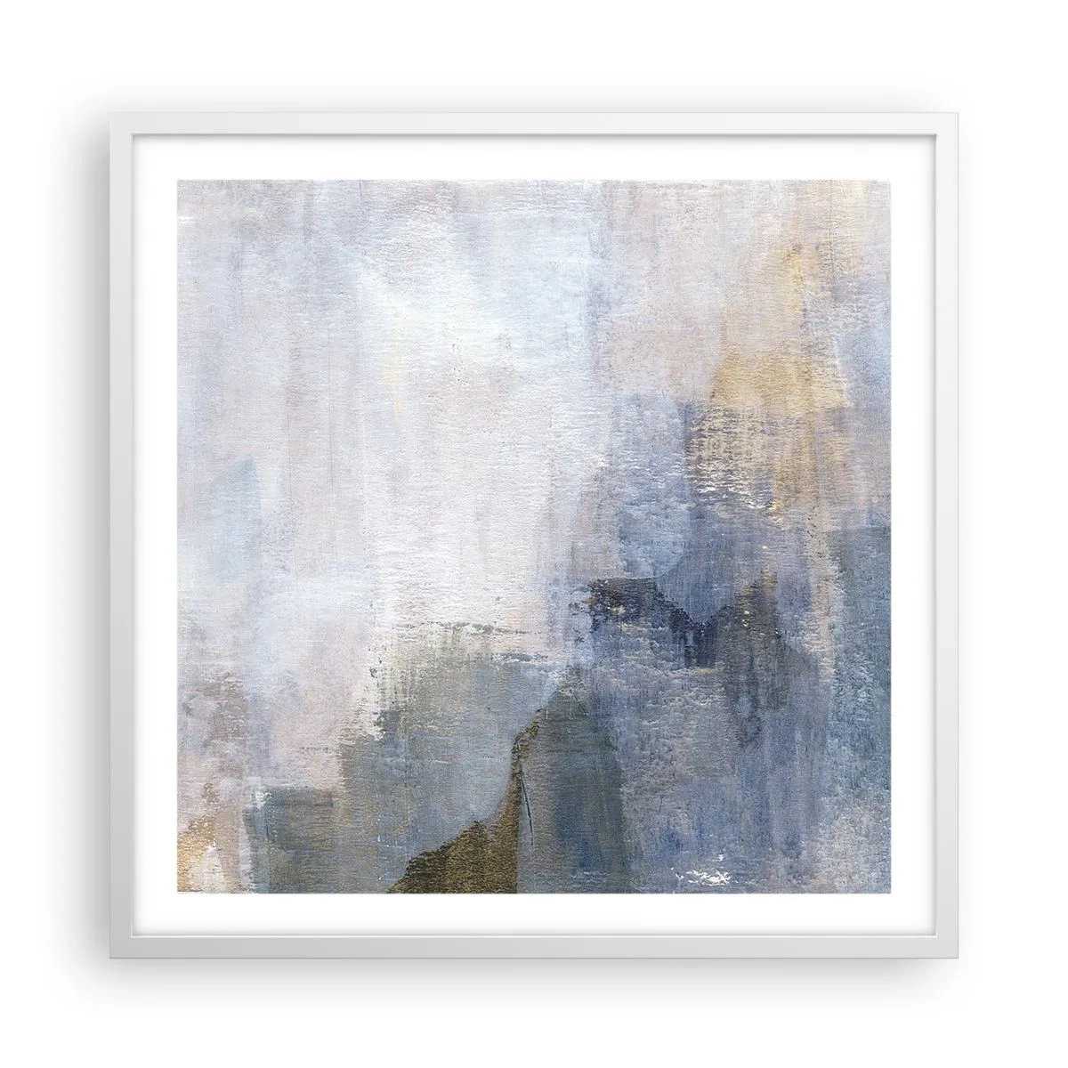 Poster in einem weißen Rahmen - Farbtöne und Akkorde - 60x60 cm