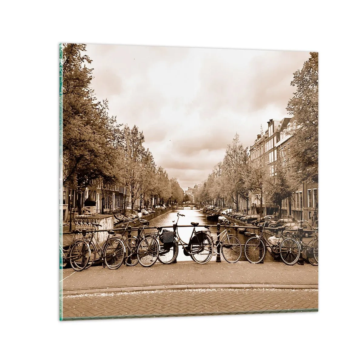 Glasbild - Bild auf glas - Niederländische Atmosphäre - 50x50 cm