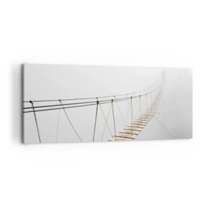 Bild auf Leinwand - Leinwandbild - Wohin wird es dich führen? - 100x40 cm