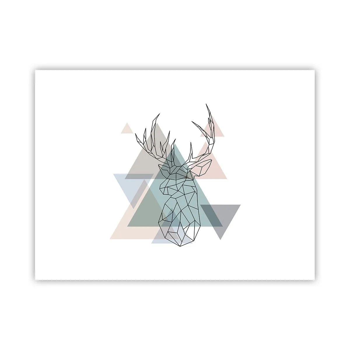 Poster - In einem geometrischen Wald - 40x30 cm