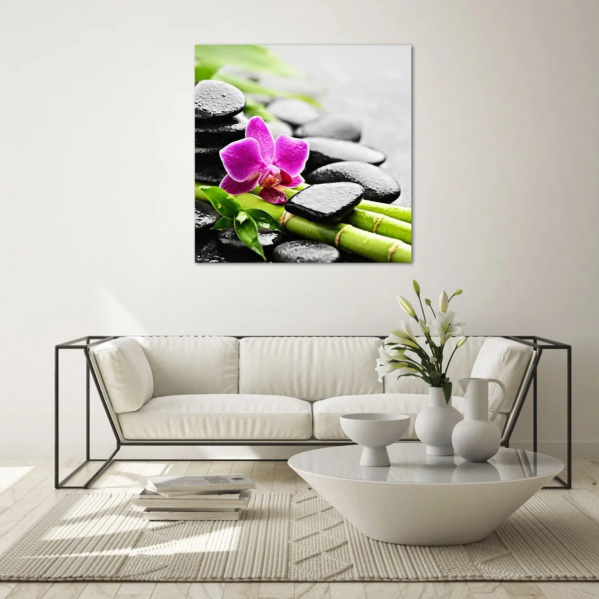 Glasbild - Bild auf glas - In ruhiger Balance - 40x40 cm