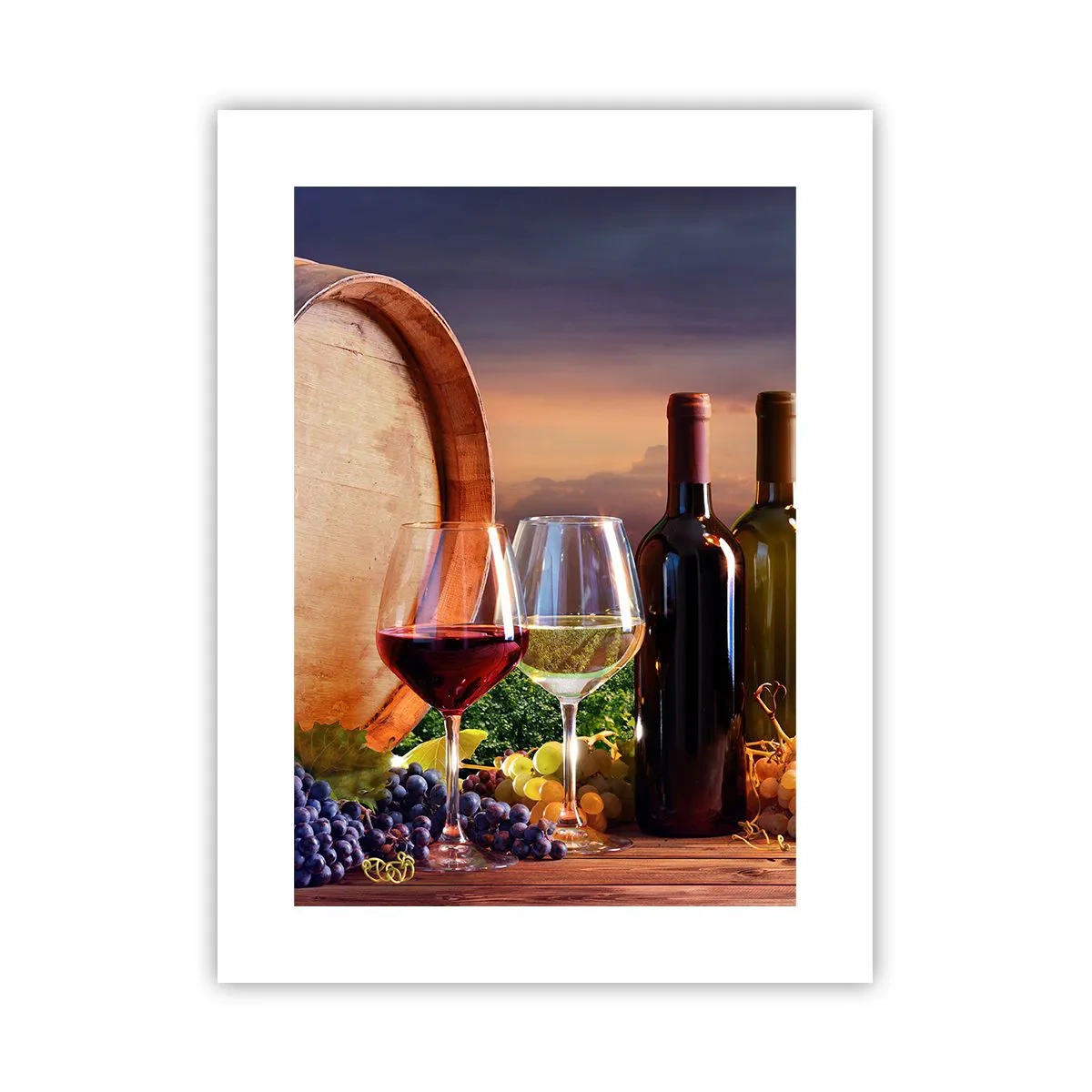 Poster - Hier schmeckt das Leben - 30x40 cm