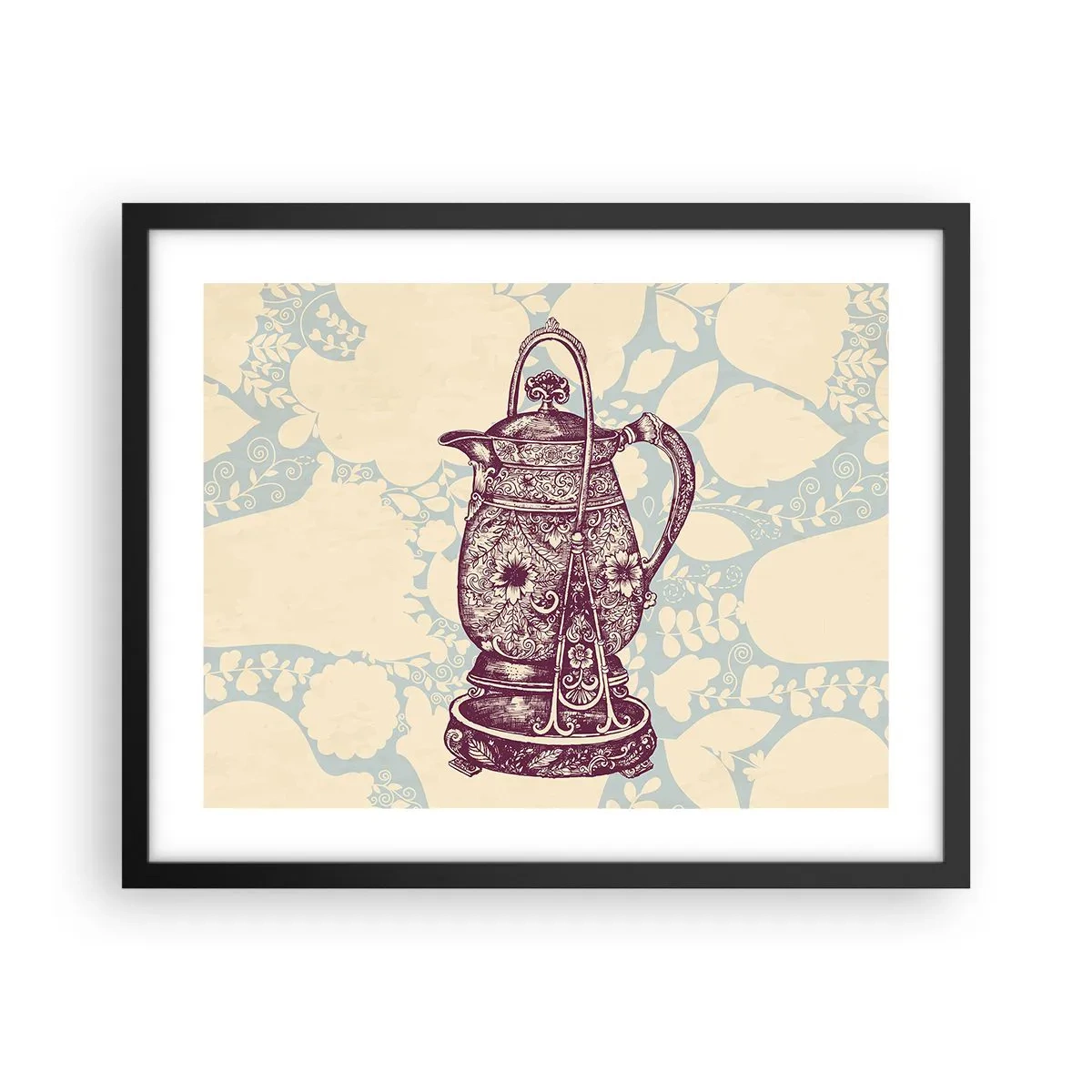 Poster in einem schwarzem Rahmen - Schönheit des Alltags - 50x40 cm