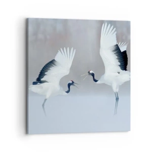 Bild auf Leinwand - Leinwandbild - Tanz im Nebel - 70x70 cm