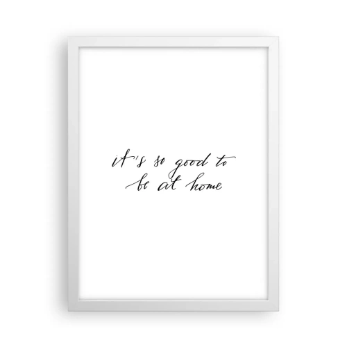 Poster in einem weißen Rahmen - Die ganze Wahrheit - 30x40 cm