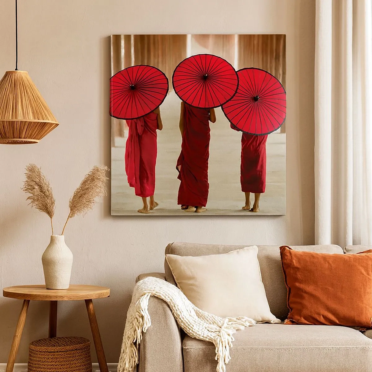 Bild auf Leinwand - Leinwandbild - Auf dem Weg ins Reine Land - 30x30 cm