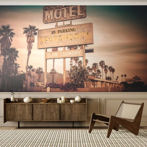 Maßgeschneiderte Fototapete Premium Sand - Hier ist die Zeit stehen geblieben - Landschaft, Die Architektur, USA
