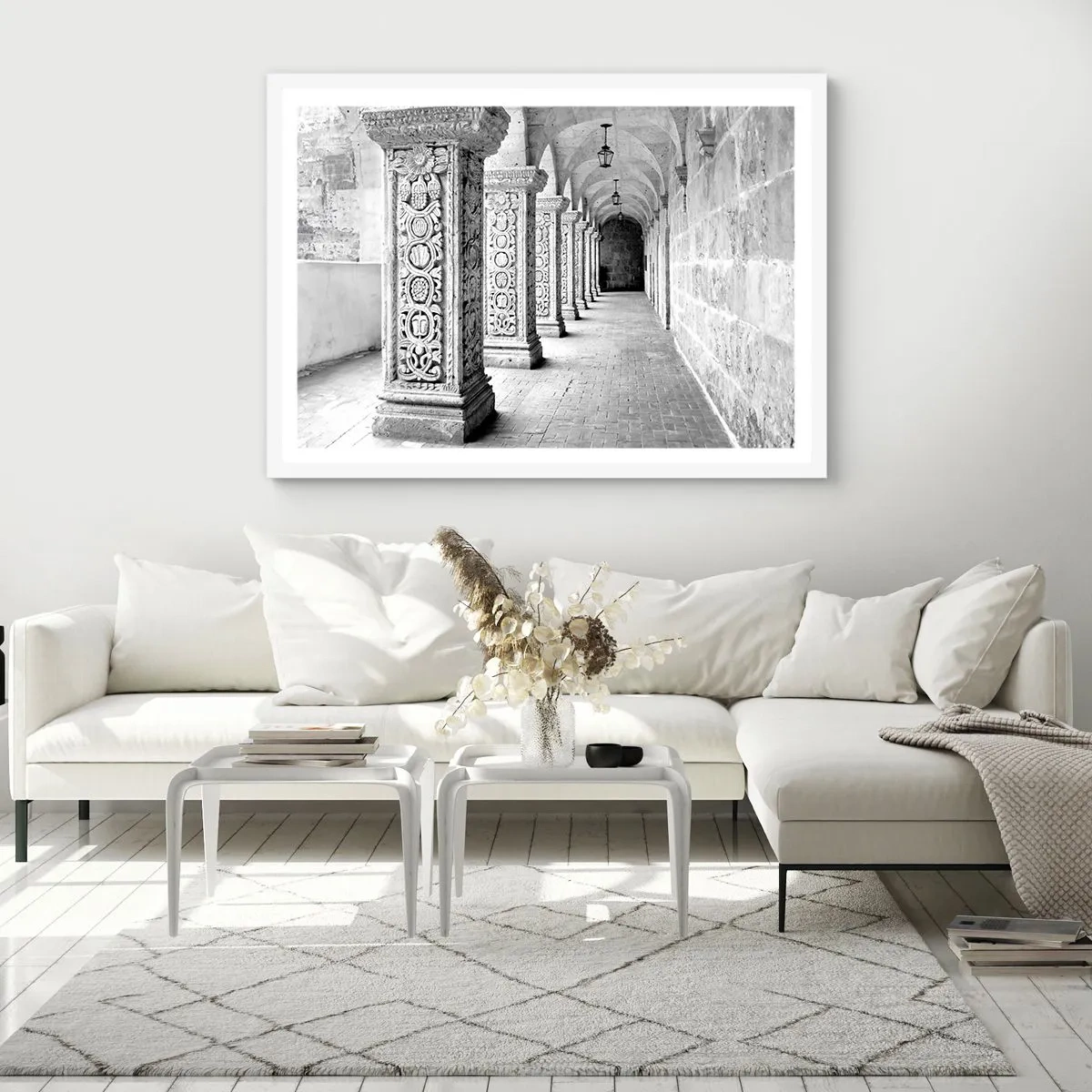 Poster in einem weißen Rahmen - Und wo geht’s hin...? - 100x70 cm