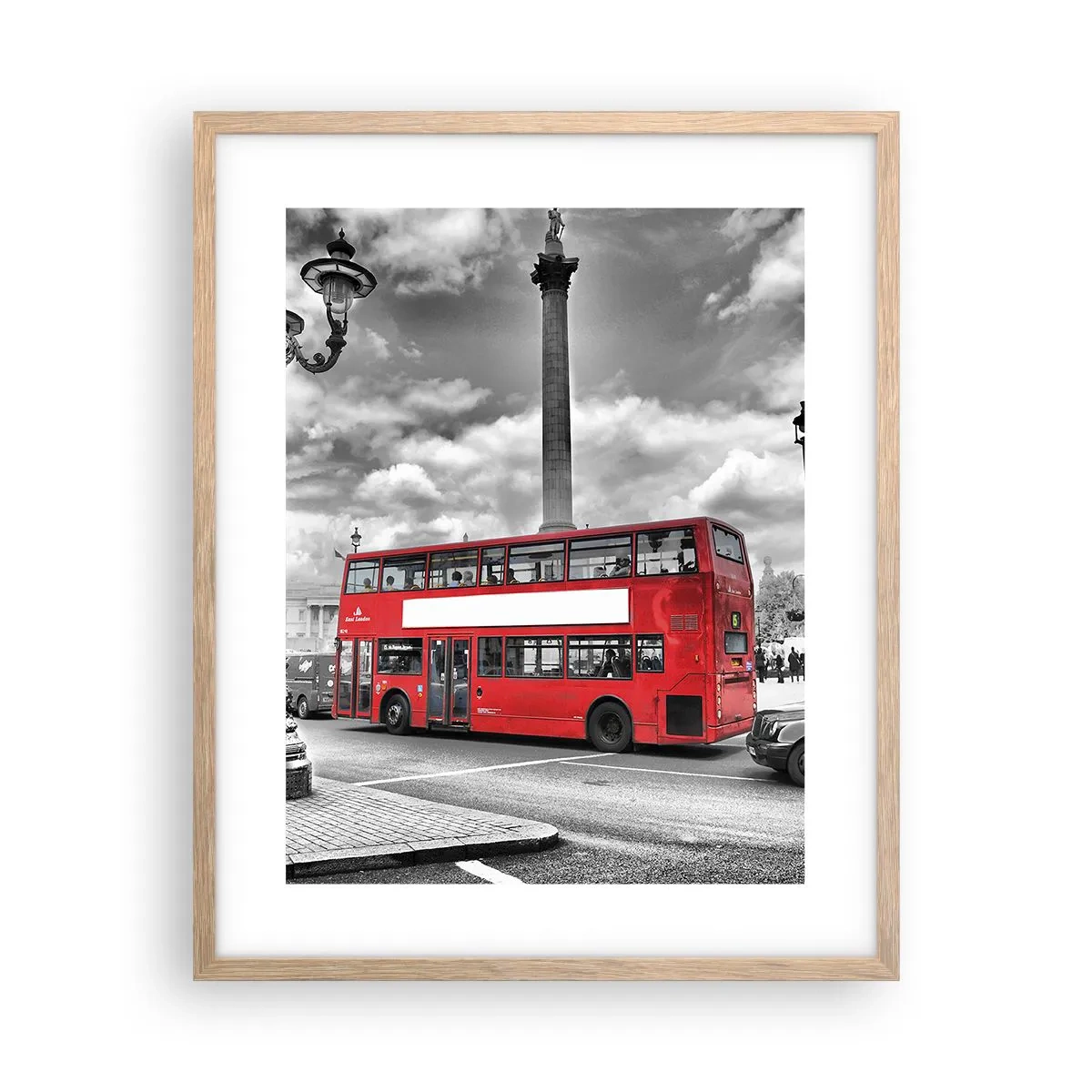 Poster in einem Rahmen aus heller Eiche - Der wahre Blutkreislauf der Stadt - 40x50 cm