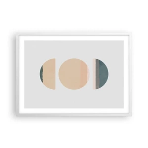 Poster in einem weißen Rahmen - Ein Rad hinter dem anderen… - 70x50 cm